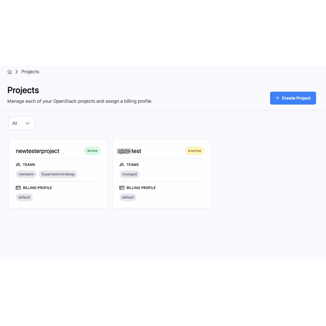 define team composition and project access